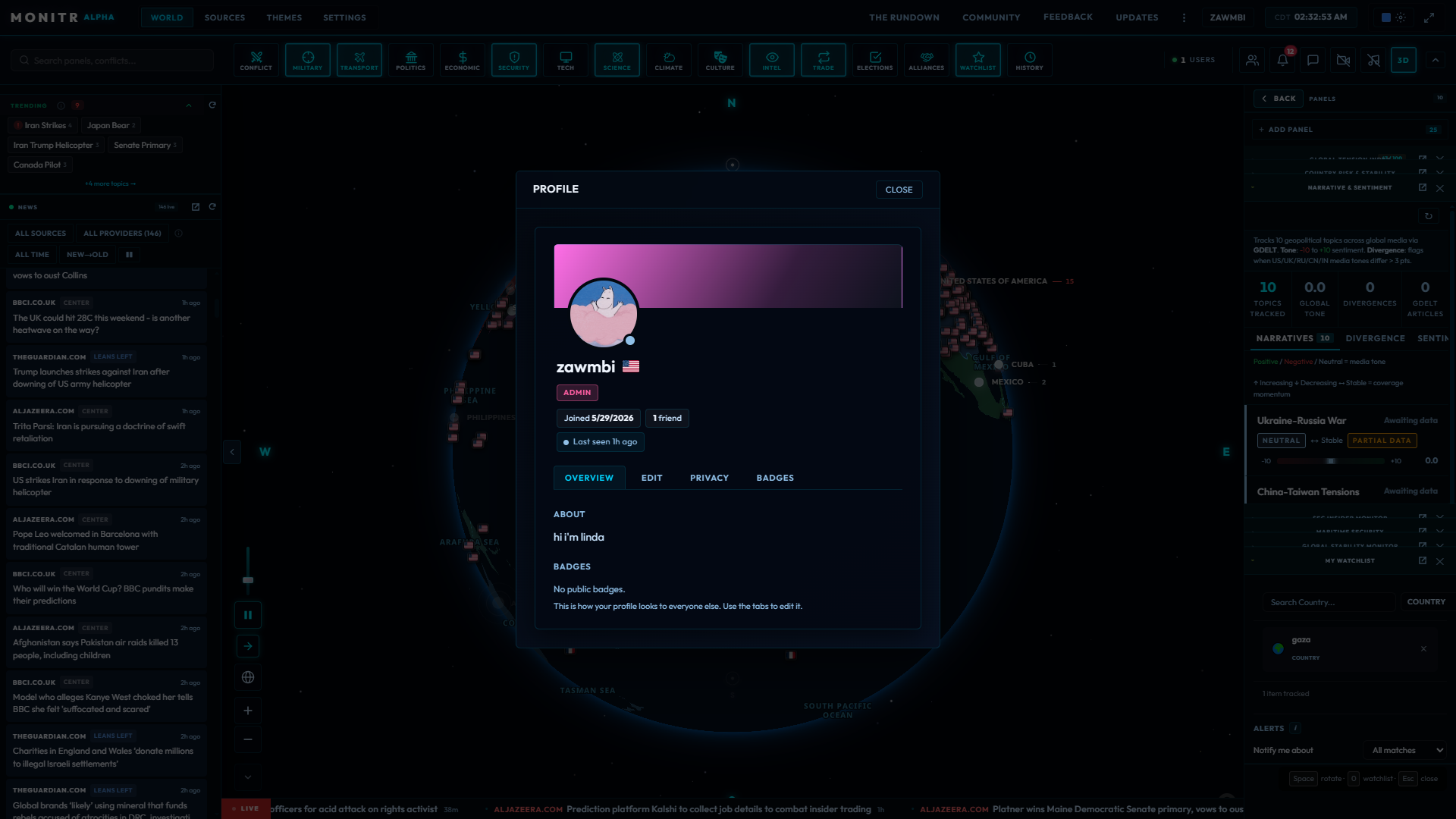 Public profiles